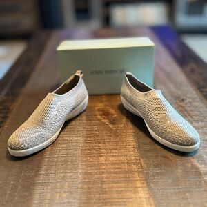 JENN ARDOR Womens Comfortable Elastic Shoes Stylish Canvas Fashion Sneakers